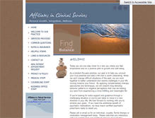 Tablet Screenshot of affiliatesinclinicalservices.com